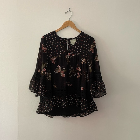 SOLD - Maeve Anthropologie Floral Blouse - Picture 2 of 8